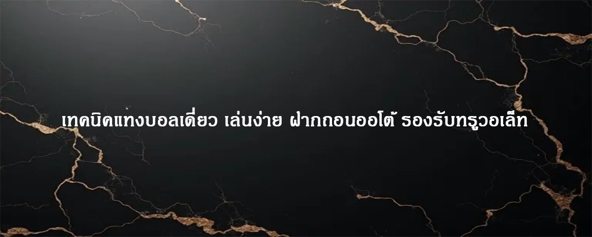 เทคนิคแทงบอลเดี่ยว เล่นง่าย ฝากถอนออโต้ รองรับทรูวอเล็ท